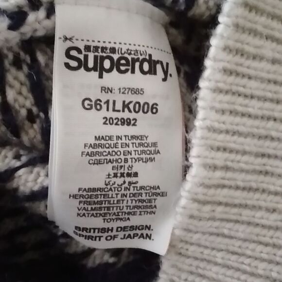 Vintage Knit Super Dry Premium Goods XS Size Unisex Sweater - Picture 12 of 16